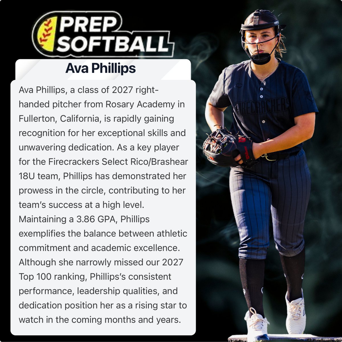 Ava Phillips (@avaphillips2027) on Twitter photo Thank you <a href="/PrepSoftball/">Prep Softball 🥎</a> for the recognition, and for being included with such a great class of 2027 softball athletes. I'm looking forward to a great summer filled with amazing competition.
#playwithpassion #leaveitallonthefield #jeremiah2911 ✝️ #Godsplan #playwithhonor Thank you <a href="/PrepSoftball/">Prep Softball 🥎</a> for the recognition, and for being included with such a great class of 2027 softball athletes. I'm looking forward to a great summer filled with amazing competition.
#playwithpassion #leaveitallonthefield #jeremiah2911 ✝️ #Godsplan #playwithhonor