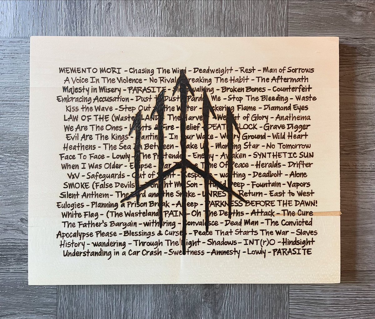 New Wolves At The Gate album dropped today. It’s amazing! Go listen to their whole catalog while you’re at it. 🙌🏻

#wolvesatthegate #woodburned