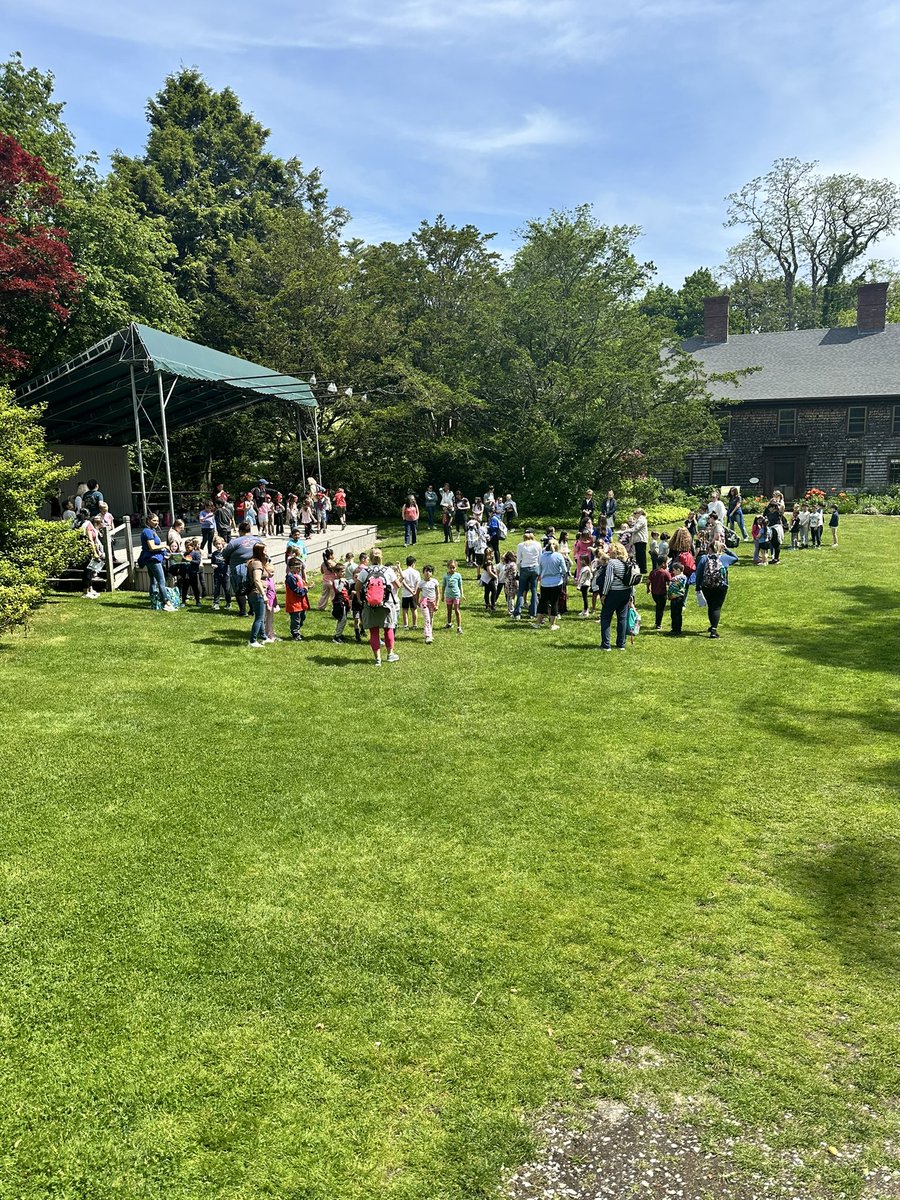 Having a great time on our first grade field trip to Heritage Gardens in Sandwich!
