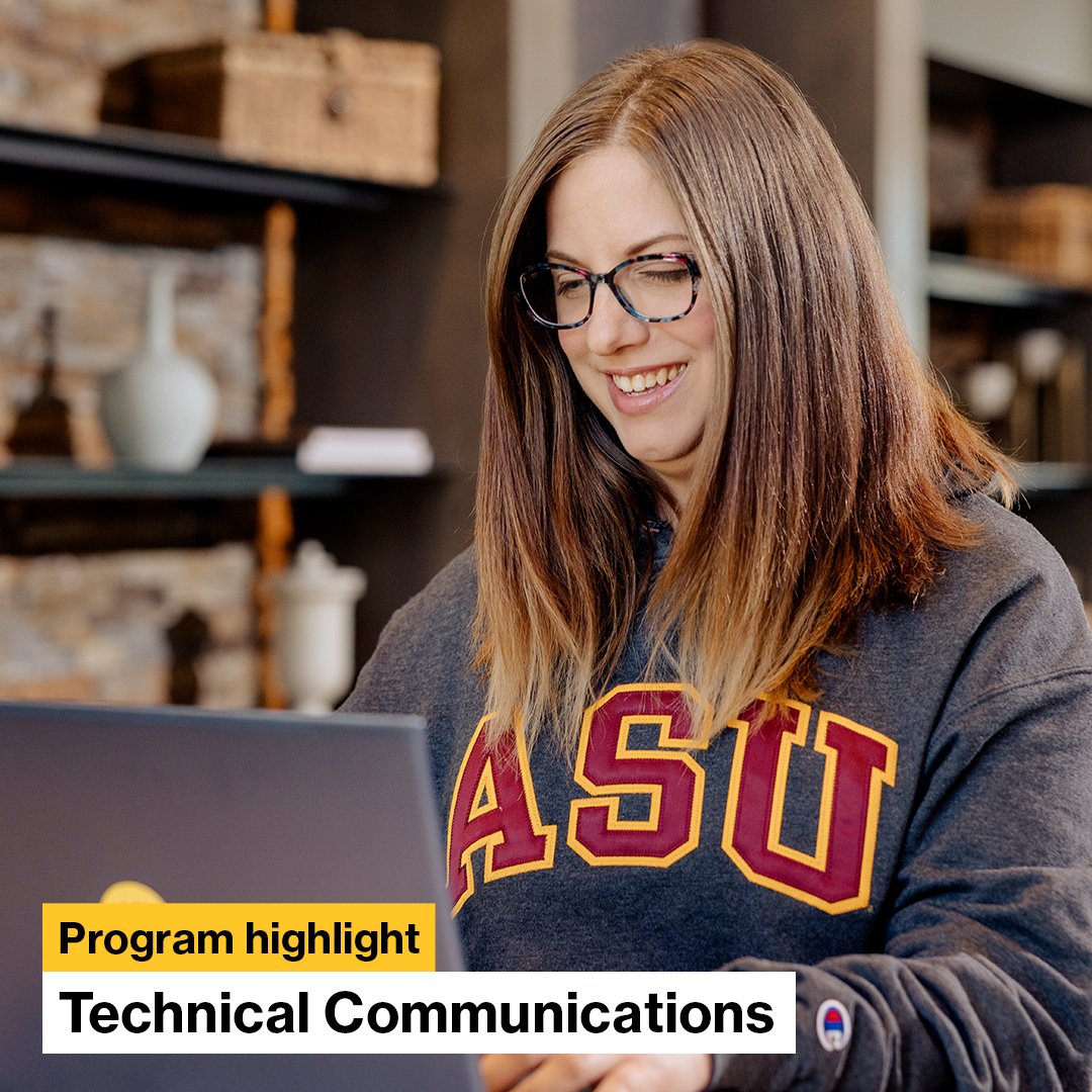 You’ve heard of a #communication degree — but what about technical communication? 

Learn how to turn complex ideas into content that connects people and their environments across industries and platforms. 🌐 #ASUOnline #FutureDigitalDevils brnw.ch/21wT31Y