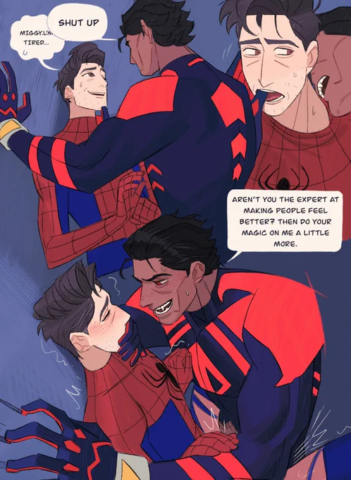 #spiderdads Peter is very good at comforting people.
