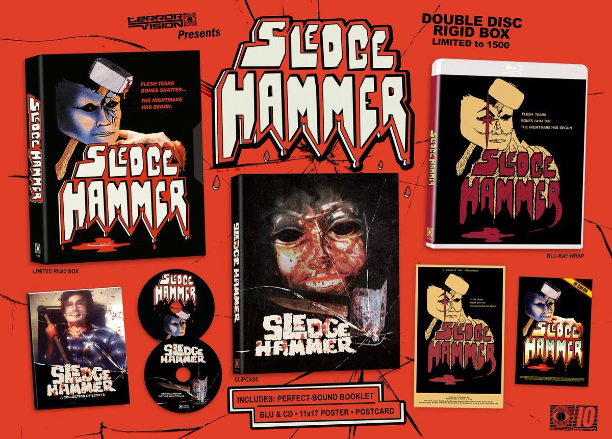 Dawn of The Discs (@dawnofthediscs) on Twitter photo Now available to pre-order at <a href="/terror_vision/">Terror Vision Records & Video</a> and <a href="/diabolikdvd/">DiabolikDVD.com</a>
SLEDGEHAMMER (1983) 2-DISC DELUXE EDITION BLU-RAY/CD
terror-vision.com/store/sledgeha…
Special Features:
*Perfectly Bound Booklet w/ writing from Dan Budnick, Heather Drain, Clint Kelly, Yasmina Ketita, and Michael Varrati Now available to pre-order at <a href="/terror_vision/">Terror Vision Records & Video</a> and <a href="/diabolikdvd/">DiabolikDVD.com</a>
SLEDGEHAMMER (1983) 2-DISC DELUXE EDITION BLU-RAY/CD
terror-vision.com/store/sledgeha…
Special Features:
*Perfectly Bound Booklet w/ writing from Dan Budnick, Heather Drain, Clint Kelly, Yasmina Ketita, and Michael Varrati