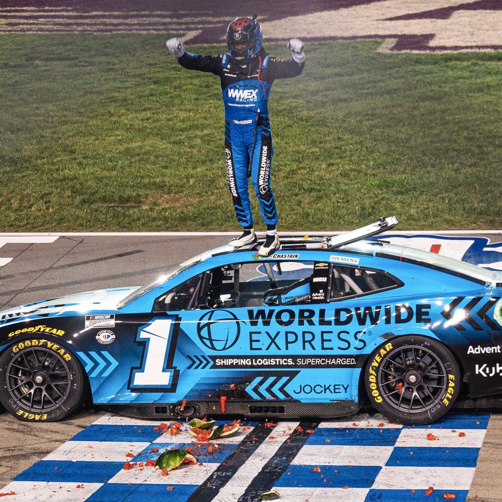 Trackhouse Racing (@teamtrackhouse) on Twitter photo Remember this <a href="/RossChastain/">Ross Chastain</a> W? 🎸
Extra special to make our 300th start at our home track AND go for back-to-back wins this weekend. Remember this <a href="/RossChastain/">Ross Chastain</a> W? 🎸
Extra special to make our 300th start at our home track AND go for back-to-back wins this weekend.