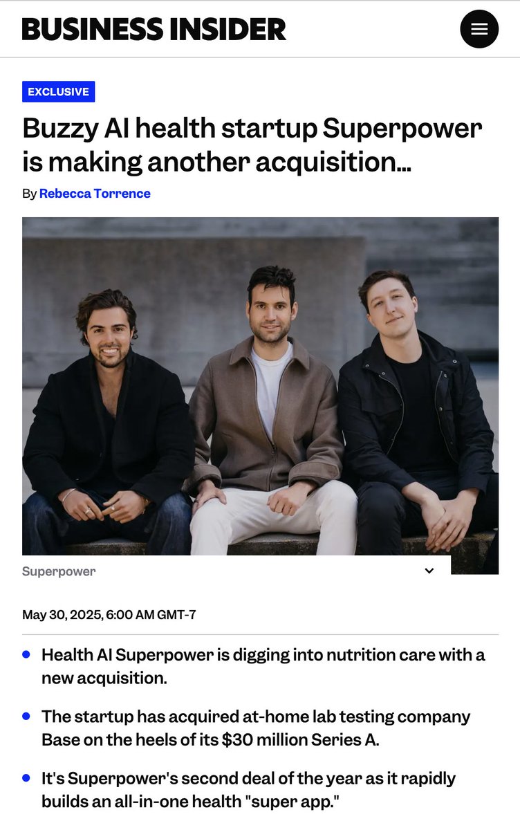 Big news: Superpower acquires Base

I remember in the early days of building Superpower, Base was one of the companies I thought did testing best.

Base helped tens of thousands understand their hormones, nutrient and stress levels, and more through at-home testing.

Now, Base's