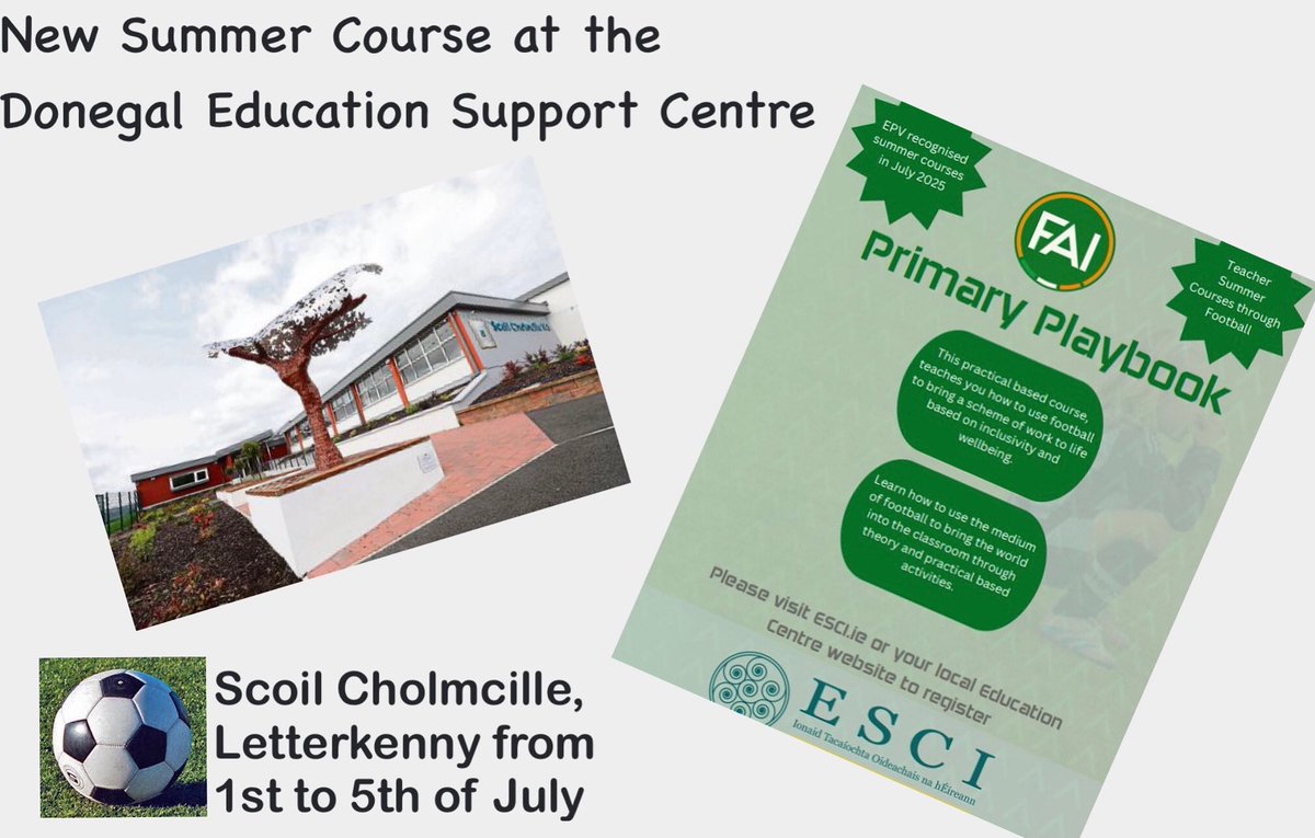 😎 Click here to book your summer course, spread out all over Donegal with 19 face to face courses - donegaledcentre.ie/summer-courses… 😎