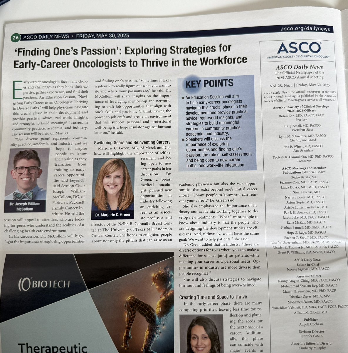 An inspiring #ASCO25 education session with <a href="/realbowtiedoc/">Dr Joseph McCollom DO</a> on finding your passion in oncology 💡
From embracing new paths to thoughtful self-assessment and work–life integration — a powerful reminder that purpose and opportunity often go hand in hand <a href="/ASCO/">ASCO</a>