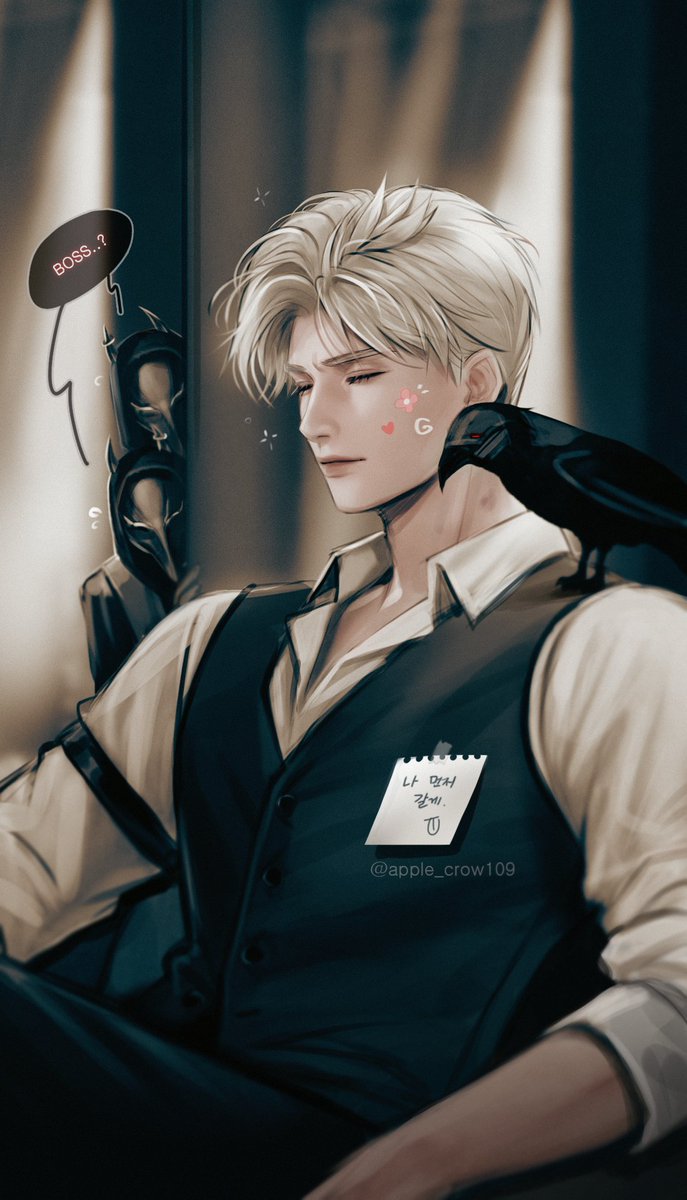 "크로우의 보스는 아침에 약하다☺️🐦‍⬛"
#Sylus #LoveandDeepspace  
#秦彻 #진운 #恋与深空