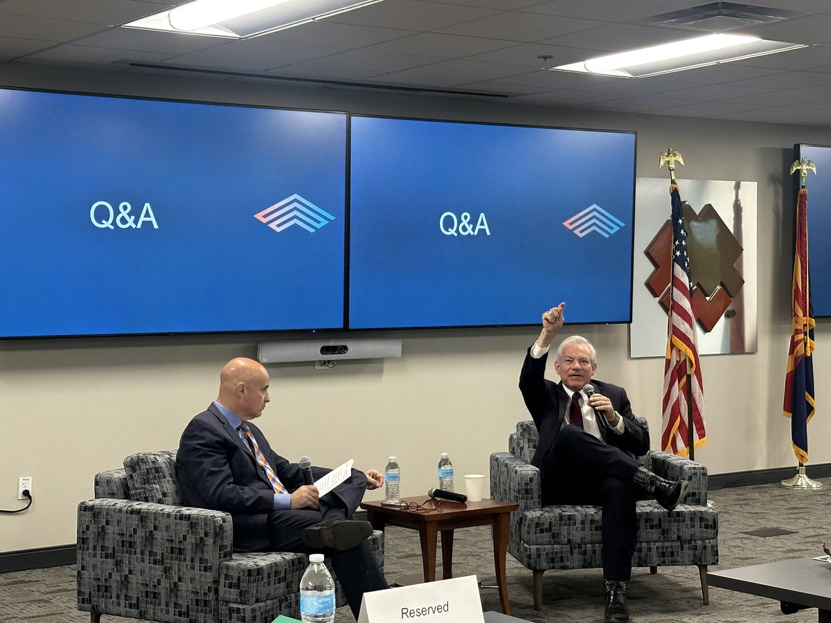 Greater Phoenix Chamber (@phxchamber) on Twitter photo “My argument is to stop thinking you and I know what tomorrow’s economy will hold.
New technology is coming— how do we ensure it happens here first?” - Congressman David Schweikert (<a href="/RepDavid/">Rep. David Schweikert</a>) “My argument is to stop thinking you and I know what tomorrow’s economy will hold.
New technology is coming— how do we ensure it happens here first?” - Congressman David Schweikert (<a href="/RepDavid/">Rep. David Schweikert</a>)