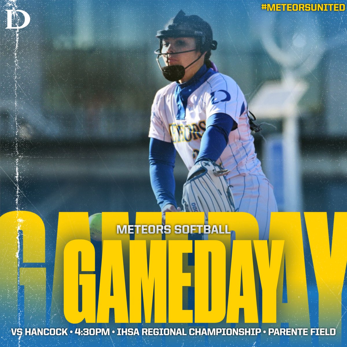 🔥 IT’S GAME DAY! 🔥

Our Meteors take on Hancock tonight for the IHSA Regional Championship! 🥎

🆚 : Hancock
🕟 : 4:30pm
📍 : Parente Field
💲 : $7

#MeteorsUnited #GoMeteors☄️