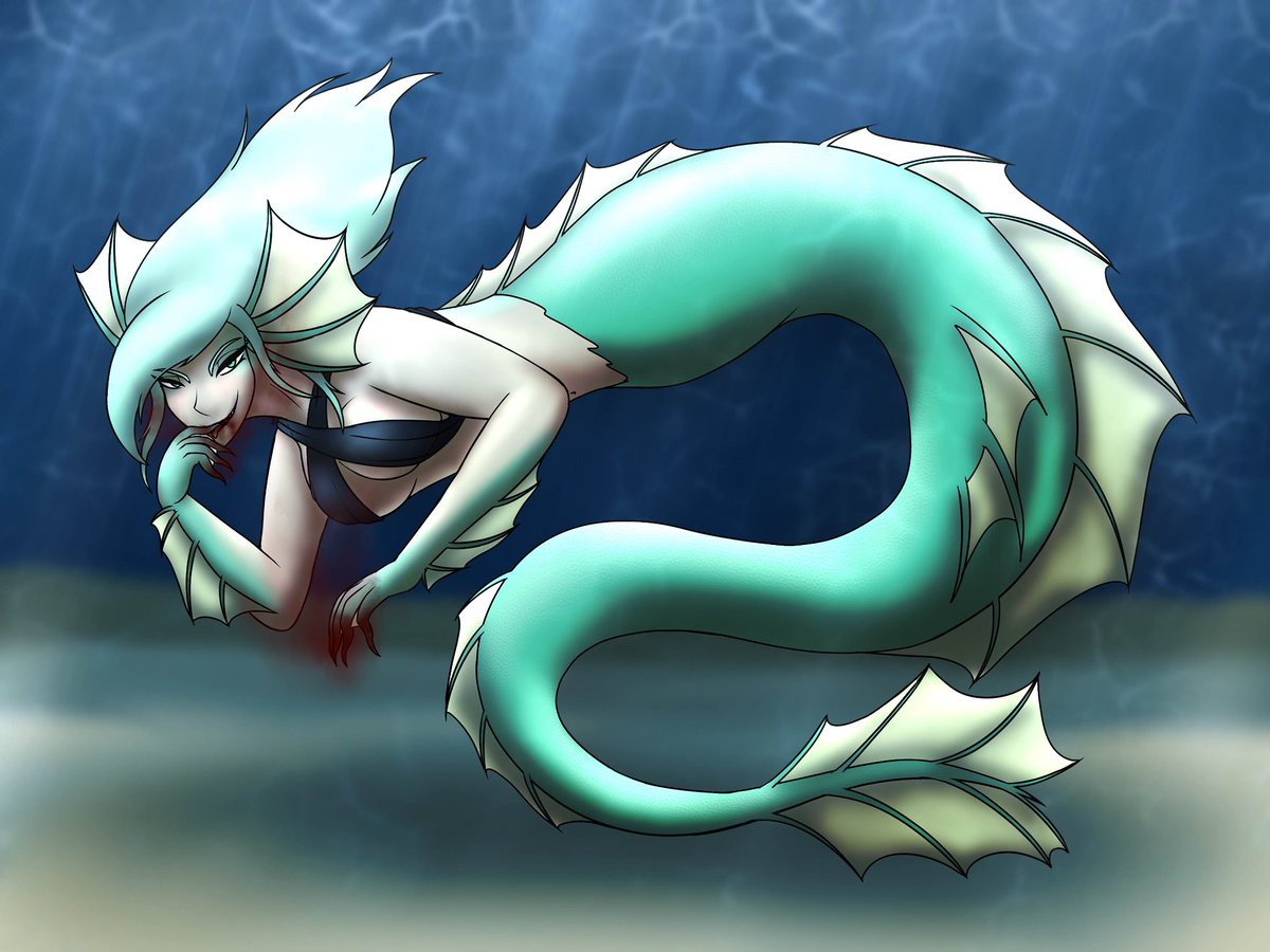 Hopping in at the end of the month with some spooky Mermay art! The FM Discord &amp; my patrons voted for Mallory and Spade and I couldn’t be happier with how they came out! 💖