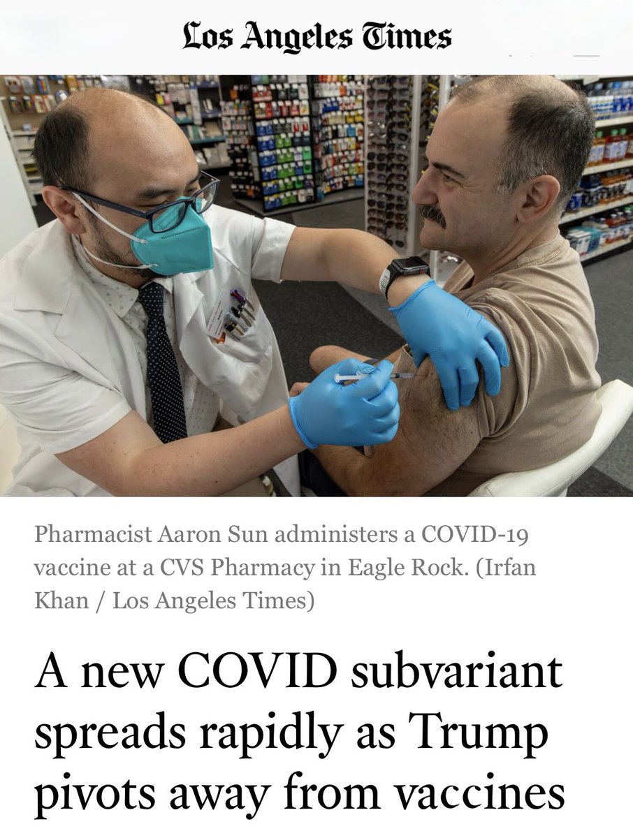 Amy Reichert (@amyforsandiego) on Twitter photo Hey <a href="/latimes/">Los Angeles Times</a>, we’re not doing this again. Twisting a new COVID subvariant into an attack headline on Trump for opposing forced COVID shots for babies is pure propaganda. Keep your worthless jab and boomer-Anti-Trump hysteria & go pound sand. Hey <a href="/latimes/">Los Angeles Times</a>, we’re not doing this again. Twisting a new COVID subvariant into an attack headline on Trump for opposing forced COVID shots for babies is pure propaganda. Keep your worthless jab and boomer-Anti-Trump hysteria & go pound sand.