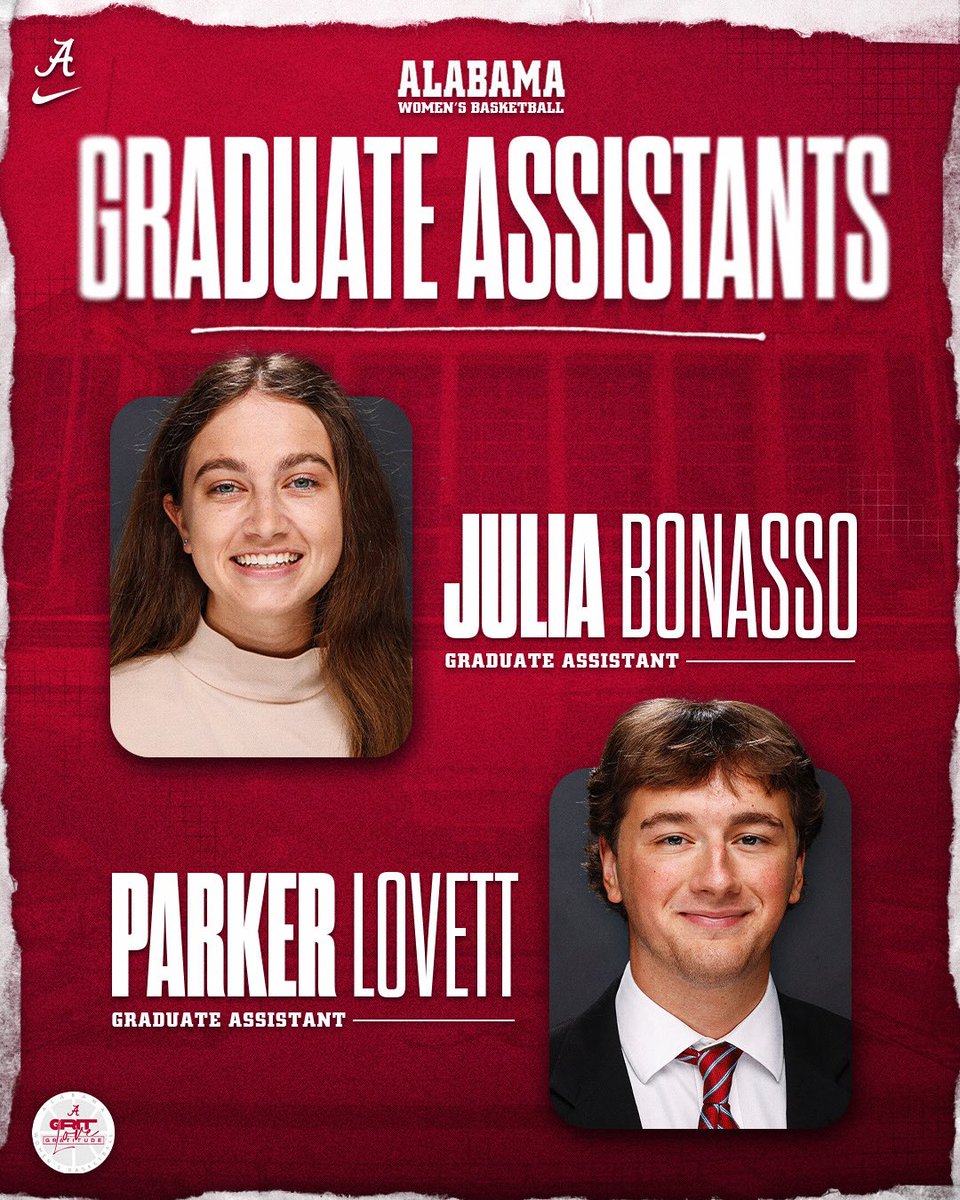 Coach Kristy Curry (@coachcurry) on Twitter photo We are so excited to welcome <a href="/Julia_Bonasso/">Julia Bonasso</a> and <a href="/parkernlovett/">Parker Lovett</a> to our <a href="/AlabamaWBB/">Alabama Women’s Basketball</a> staff! ♥️🐘 #RTR We are so excited to welcome <a href="/Julia_Bonasso/">Julia Bonasso</a> and <a href="/parkernlovett/">Parker Lovett</a> to our <a href="/AlabamaWBB/">Alabama Women’s Basketball</a> staff! ♥️🐘 #RTR