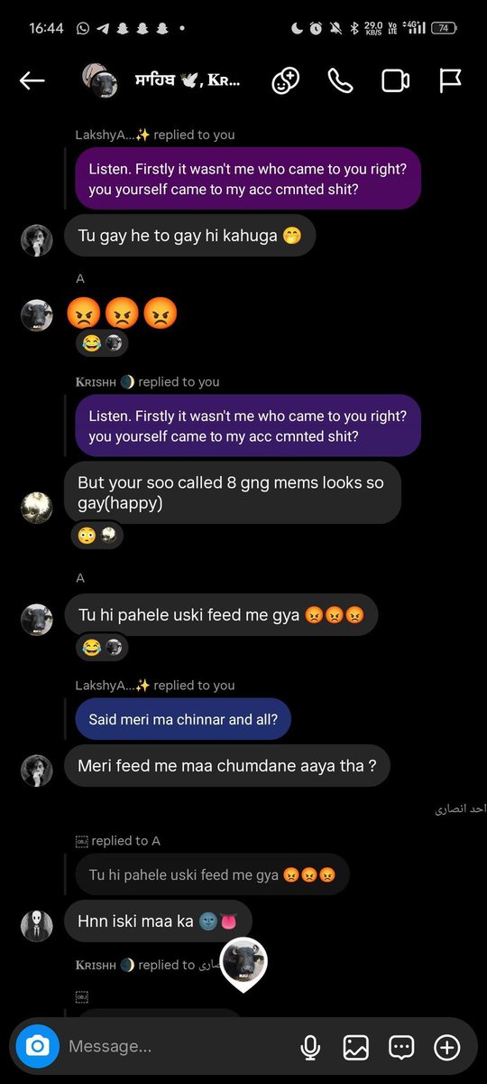 Whalien7B's tweet photo. #ProtectARMYs #StopOnlineHarassment #InstagramSafety #ARMYUnity 💜
These are the usernames of the people involved in the harassment:
@/ayoo.anii @/akash_gaur94 @/heyy.arya_only1 @/yourx.ayushm4n @/prem__hw
@/shu77h_fx @/iblame4yush @/lakshydafda @/chilly_flex_.9 @/mamba_360xx https://t.co/txgjNozF9T