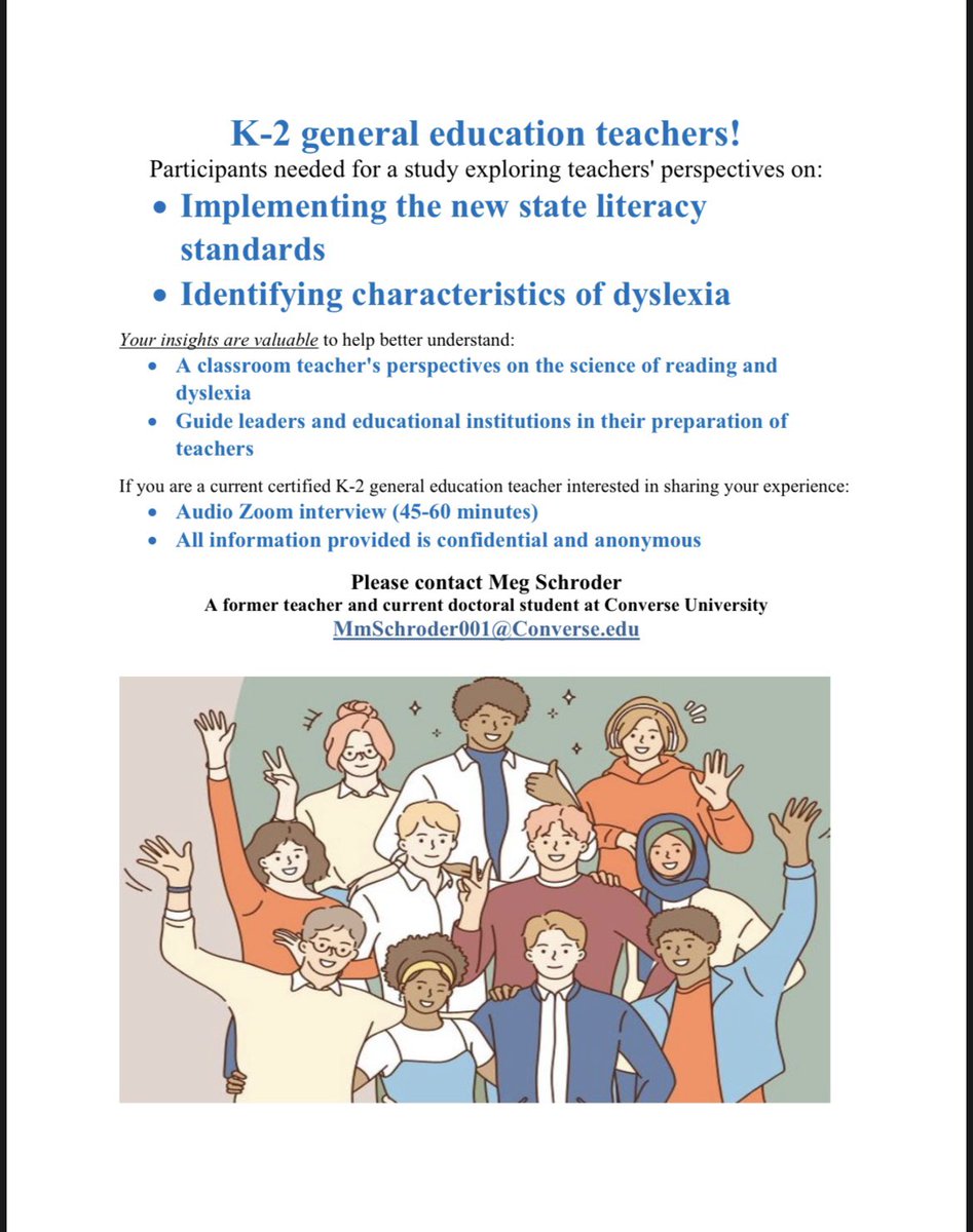 Sharing for a friend in a doctoral program. If you are a K-2 educator, or know one, check this out!!! She would love your input.