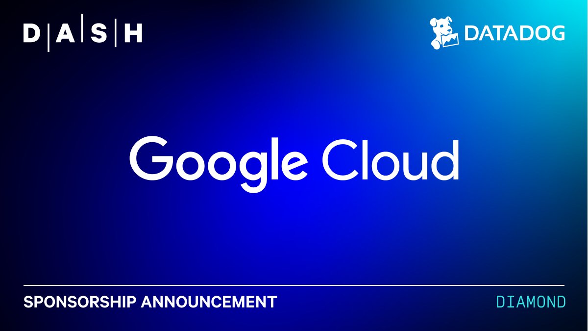 Meet Diamond level sponsor Google Cloud at #DASH2025! Stop by their booth for live demos and expert talks on Observability, Big Query and GenerativeAI. 
Sign up for DASH 2025 today: bit.ly/43DyIWc
 #GoogleCloudPartner