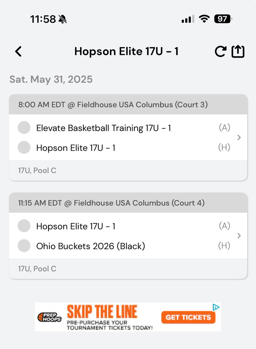 Maxwell Muhl (@maxmuhl26) on Twitter photo Thanks Coach!! Excited to be playing at <a href="/PrepHoopsOH/">Prep Hoops Ohio</a> in Columbus with my <a href="/HopsonEliteBB/">Hopson Elite Basketball Club ๐๐</a> 17u team. Coaches here is my Sat schedule: <a href="/CoachCEverett/">Colton Everett</a> <a href="/jwoody54/">John Ellenwood</a> <a href="/BTurson32/">Brook Turson</a> <a href="/CoachChisholm/">Eric Chisholm</a> <a href="/JeremyShardo/">Jeremy Shardo</a> <a href="/Coach_DuncW/">Duncan Williams</a> <a href="/DanShardo/">Dan Shardo</a> <a href="/john_tenerowicz/">John Tenerowicz</a> <a href="/CoachJoshGibson/">Josh Gibson</a> <a href="/Clif_Snow_11/">Clifton Snow III</a> <a href="/blauf11/">Brett Lauf</a> Thanks Coach!! Excited to be playing at <a href="/PrepHoopsOH/">Prep Hoops Ohio</a> in Columbus with my <a href="/HopsonEliteBB/">Hopson Elite Basketball Club ๐๐</a> 17u team. Coaches here is my Sat schedule: <a href="/CoachCEverett/">Colton Everett</a> <a href="/jwoody54/">John Ellenwood</a> <a href="/BTurson32/">Brook Turson</a> <a href="/CoachChisholm/">Eric Chisholm</a> <a href="/JeremyShardo/">Jeremy Shardo</a> <a href="/Coach_DuncW/">Duncan Williams</a> <a href="/DanShardo/">Dan Shardo</a> <a href="/john_tenerowicz/">John Tenerowicz</a> <a href="/CoachJoshGibson/">Josh Gibson</a> <a href="/Clif_Snow_11/">Clifton Snow III</a> <a href="/blauf11/">Brett Lauf</a>