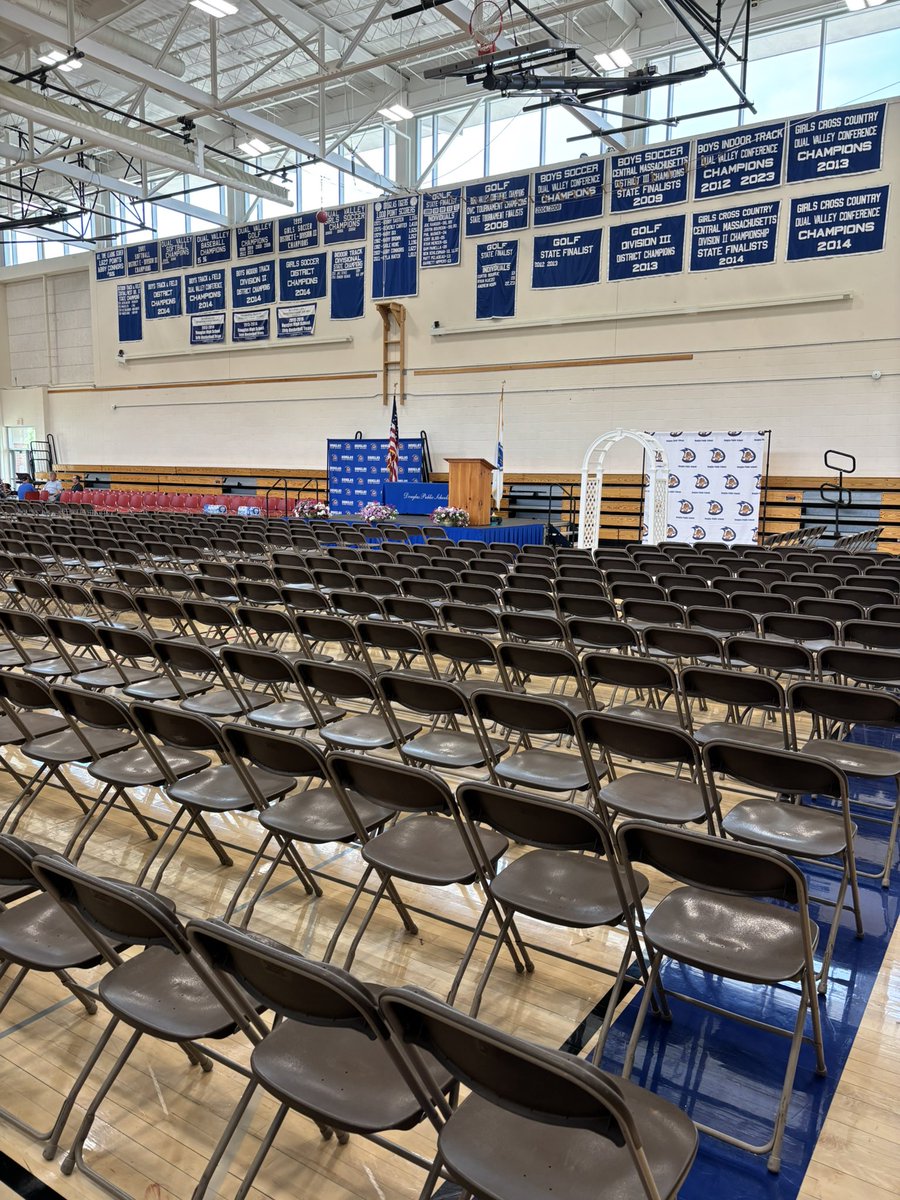 Graduation is almost set up