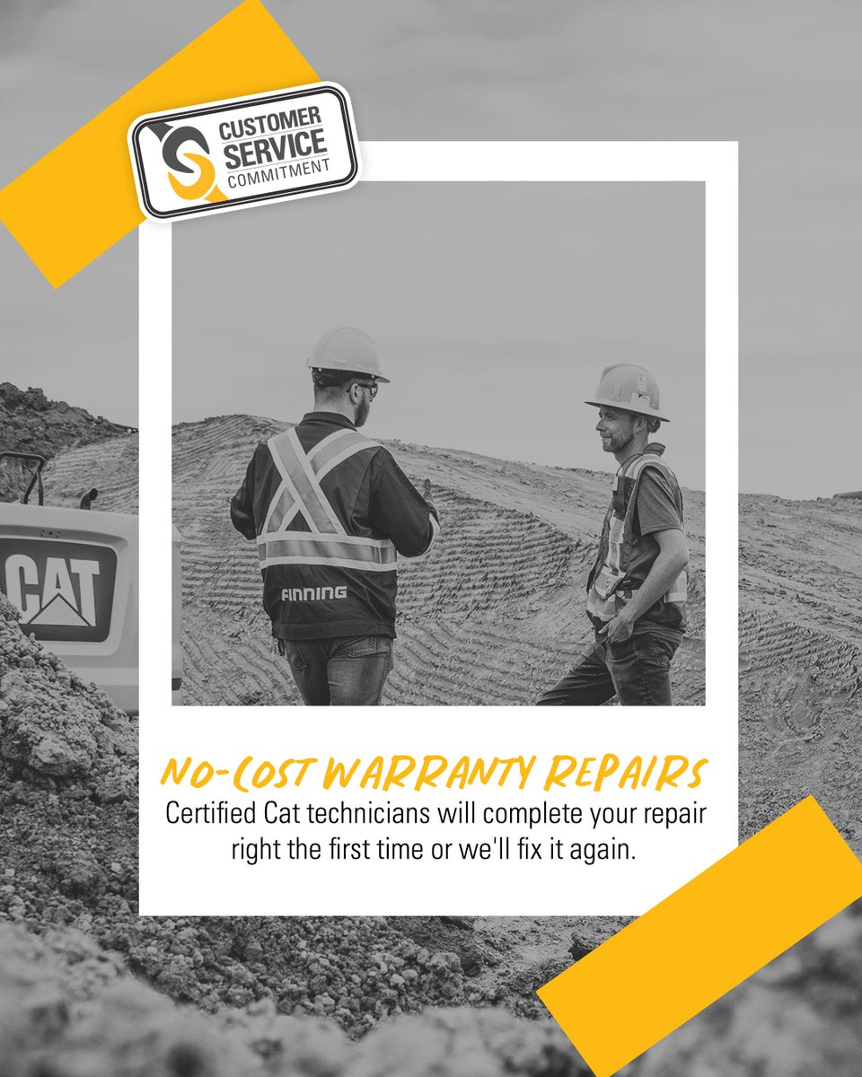 You want service done right, on time, and an invoice that doesn’t surprise you. That’s why Finning offers you the Customer Service Commitment­­­—three straightforward promises designed to help you get the most out of your equipment investment. Learn more: bit.ly/4kfVomf