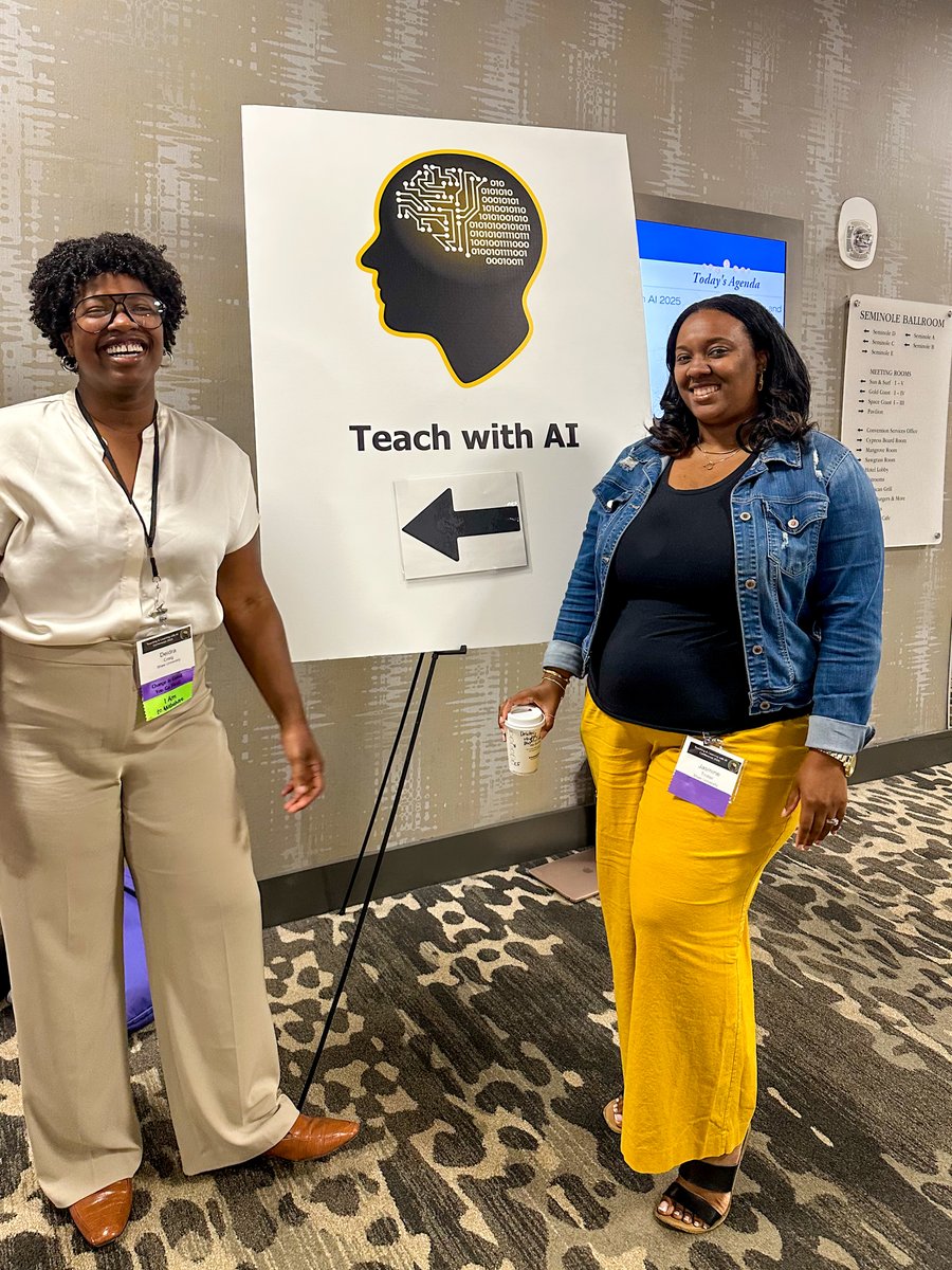 ShawU_DTL's tweet image. We had a blast at the #TeachwithAI Conference. Awesome sessions, networking and knowledge to take back home to @ShawUniversity 
Thanks for having us!
#ShawUDTL #digitalteaching #digitallearning #AI #conference #shawuniversity #EdTech #BlackinEdTech