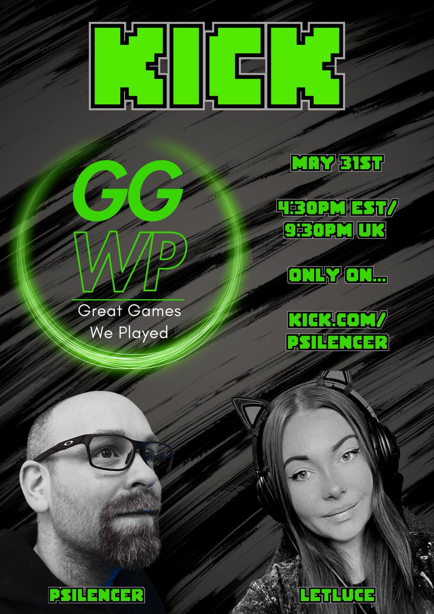 I am DELIGHTED to announce that tomorrow nights guest on The GGWP Podcast is <a href="/LetLuce2/">Let Luce</a>!

This brand new <a href="/kick/"></a> Partner is such a phenomenal person and deserves all the love!  Come and get to know about her this Saturday at 4:30pm EST (9:30pm UK) ONLY on Kick!💚

#PickKick