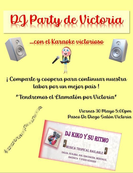 Recuerda que te esperamos hoy a las 5pm en el Comité Nacional del MVC en Río Piedras!   ➡️ Tendremos también banco de llamadas. 

Importante donar hoy. Si no puedes ir a la actividad,  no dejes de dar tu donativo. Dona $20, $50, $100 o más . Lo que puedas.  Importante dones hoy.