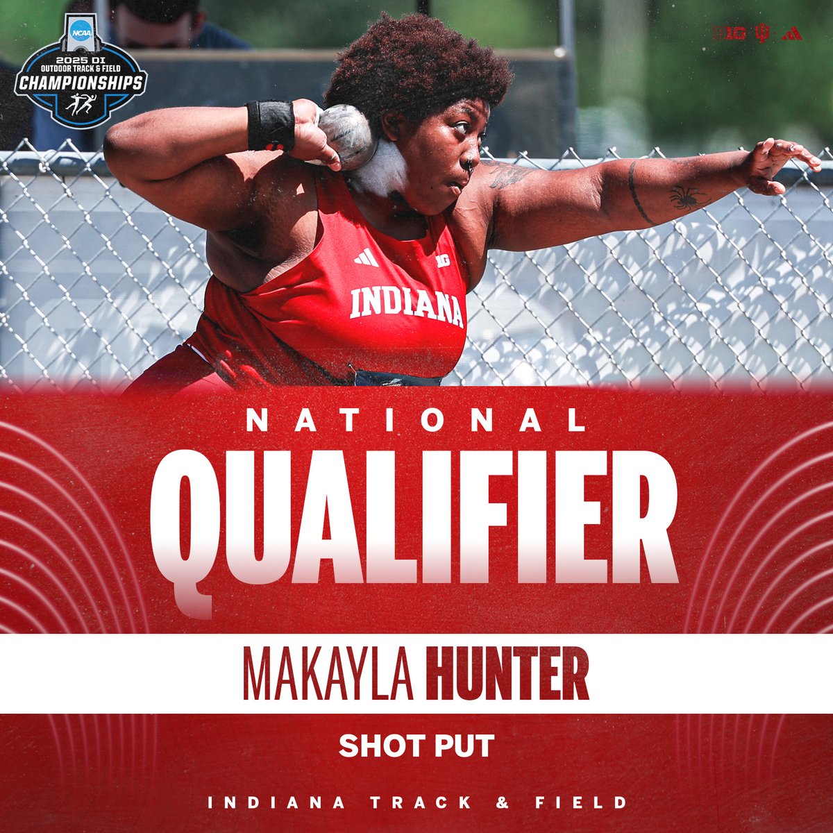Onto the Finals! 👏

Makayla Hunter earns her first national qualification with her mark of 16.83m in the shot put!