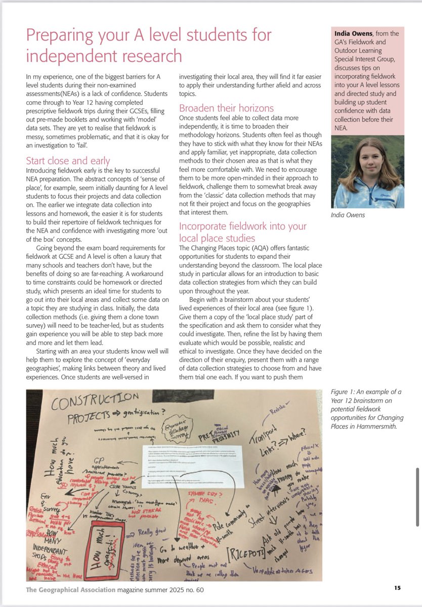 Thrilled to see my first ever article published in the Summer edition of the GA magazine! 🌍