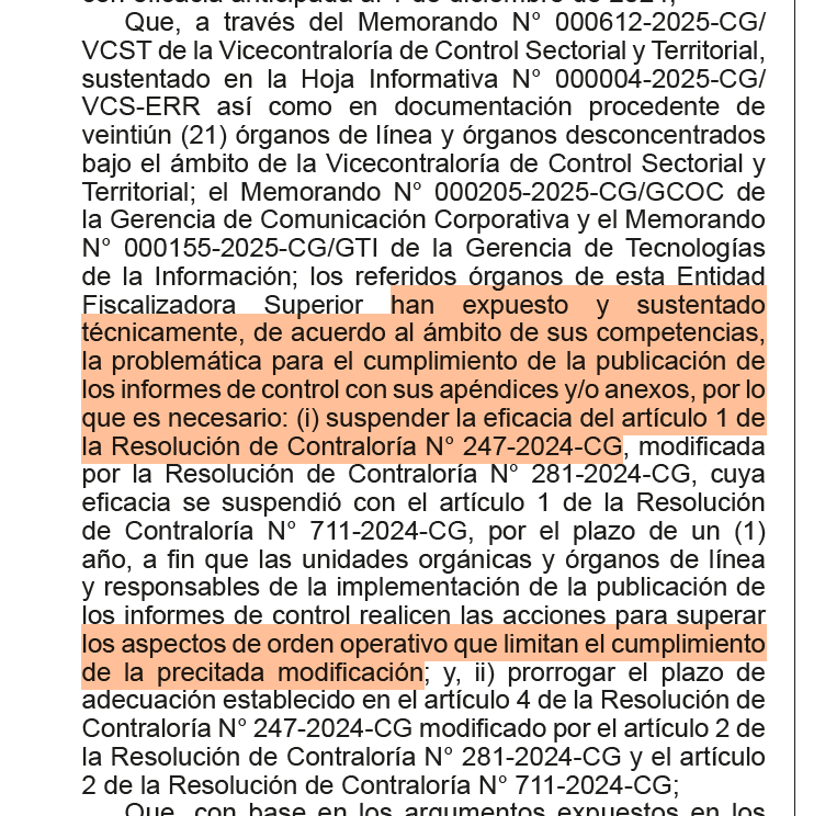 🚨Esto es un gravísimo:
La Contraloría ha decidido SUSPENDER la publicación de los informes de control por UN AÑO. Nadie va a tener acceso a las auditorías que se hagan a las entidades públicas en un año electoral.

Dicen que tienen dificultades operativas para la publicación.