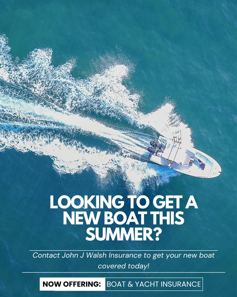 WalshInsurance1's tweet image. John J. Walsh Insurance provides Boat / Yacht Insurance Coverage to all Massachusetts residents. Contact us today on our website: walshinsurance.com/boat-yacht-ins… or call us at 978-745-3300 to learn more about our coverage plans today.