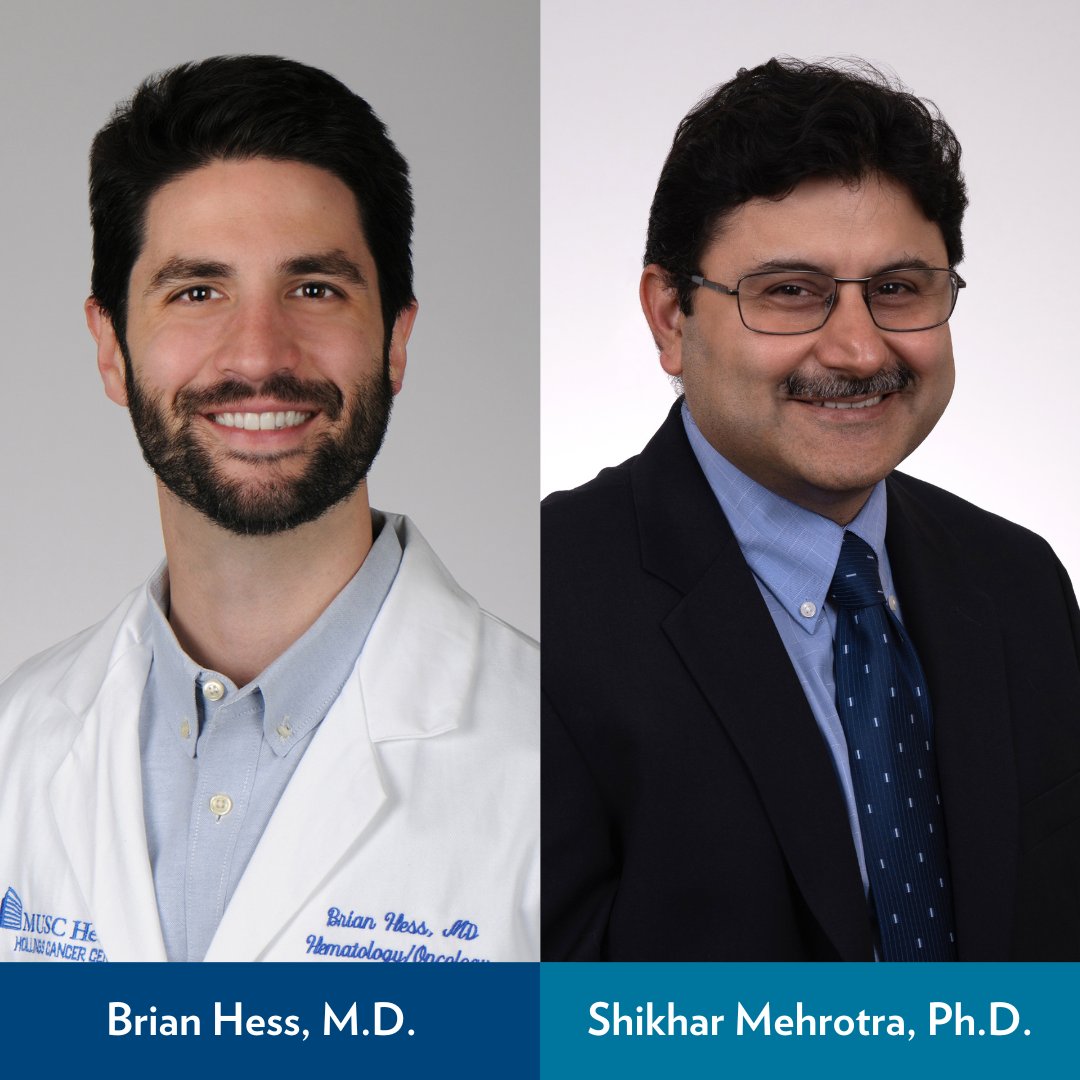 MUSC College of Medicine (@musc_com) on Twitter photo Dedicated physicians and researchers like Drs. Brian Hess and Shikhar Mehrotra are helping patients live life to the fullest! Thanks to a recent CAR-T cell therapy trial <a href="/muschollings/">MUSC Hollings Cancer Center</a>, seven patients are in complete remission from cancer.
Learn More: web.musc.edu/about/news-cen⦠Dedicated physicians and researchers like Drs. Brian Hess and Shikhar Mehrotra are helping patients live life to the fullest! Thanks to a recent CAR-T cell therapy trial <a href="/muschollings/">MUSC Hollings Cancer Center</a>, seven patients are in complete remission from cancer.
Learn More: web.musc.edu/about/news-cenā¦