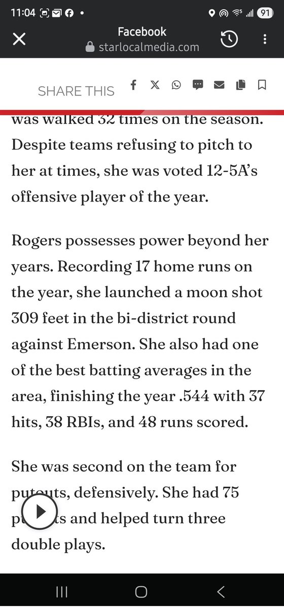 Thank you Star Local Media for 4 years of recognition. It's been real!!! 💪🏾🥎💪🏾 <a href="/CAvants_SLM/">Chase Avants</a>
starlocalmedia.com/sports/reflect…