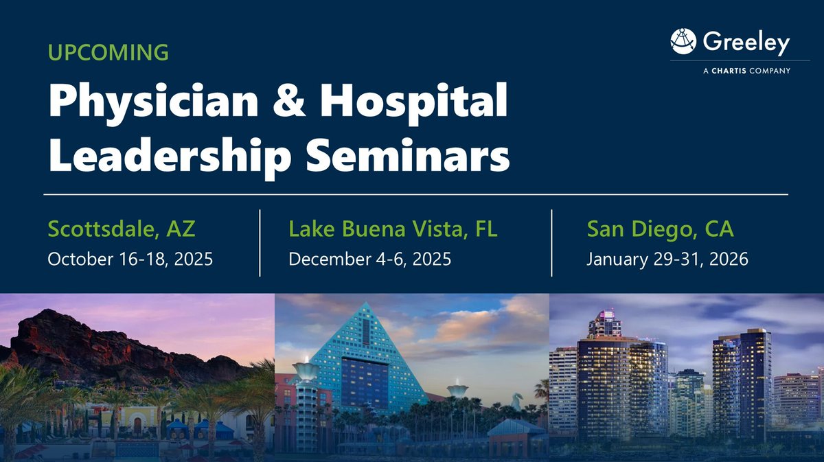 ChartisQuality's tweet image. Greeley National Education Seminars deliver cutting-edge, practical solutions to address the full spectrum of challenges facing physician and administrative leaders. Join us to hear live from nationally recognized physicians and other healthcare experts: hubs.ly/Q03p_0BN0