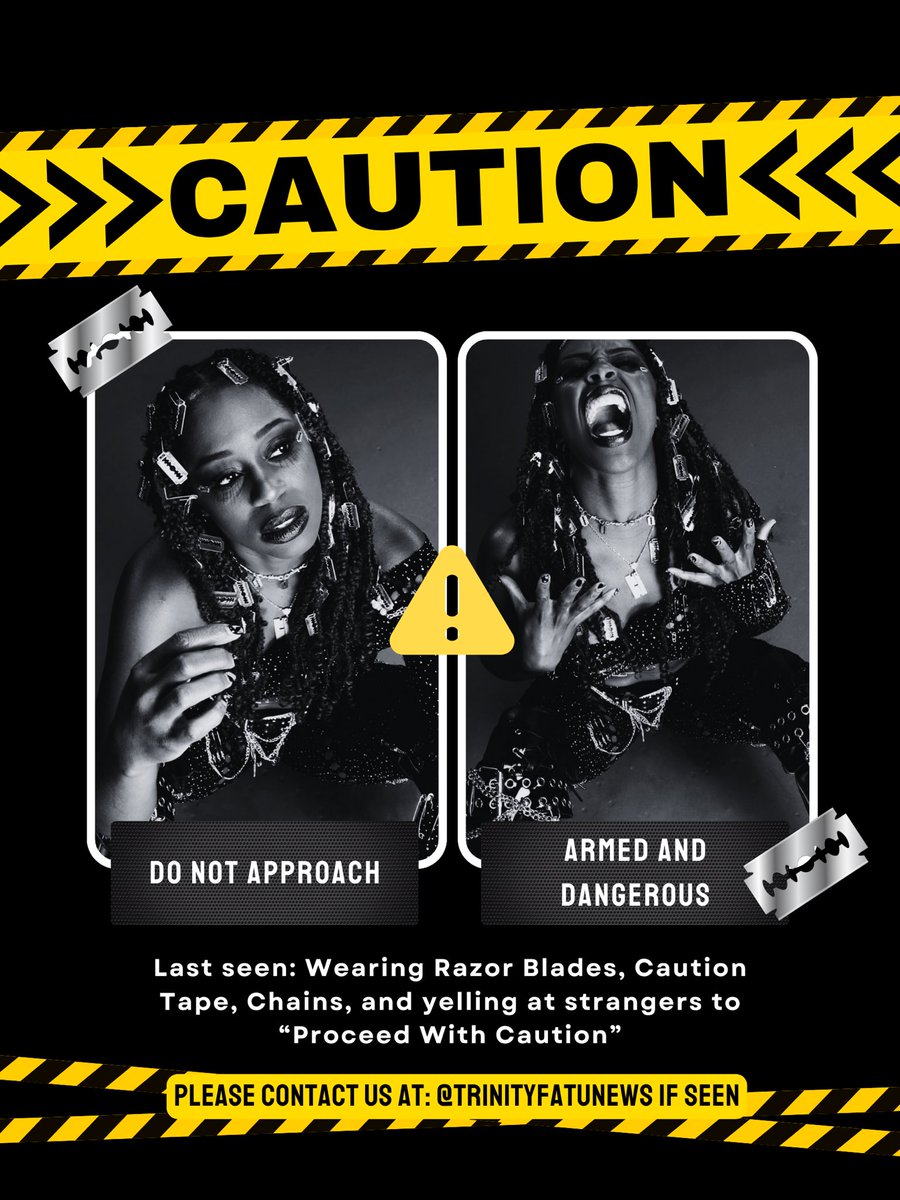 TrinityFatuNews's tweet image. Suspect known to the public as “Naomi” was spotted in the vicinity of the Food City Arena in Knoxville, Tennessee! Please Proceed with Caution if attending Smackdown in the area!