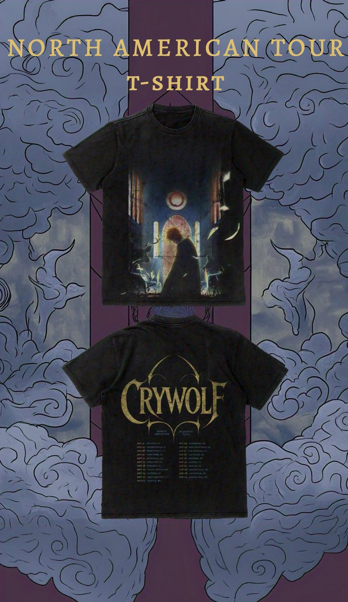 Been working on the tour-exclusive merch for a while now and excited for you guys to see it.

laylo.com/crywolf/m/ZeJI…