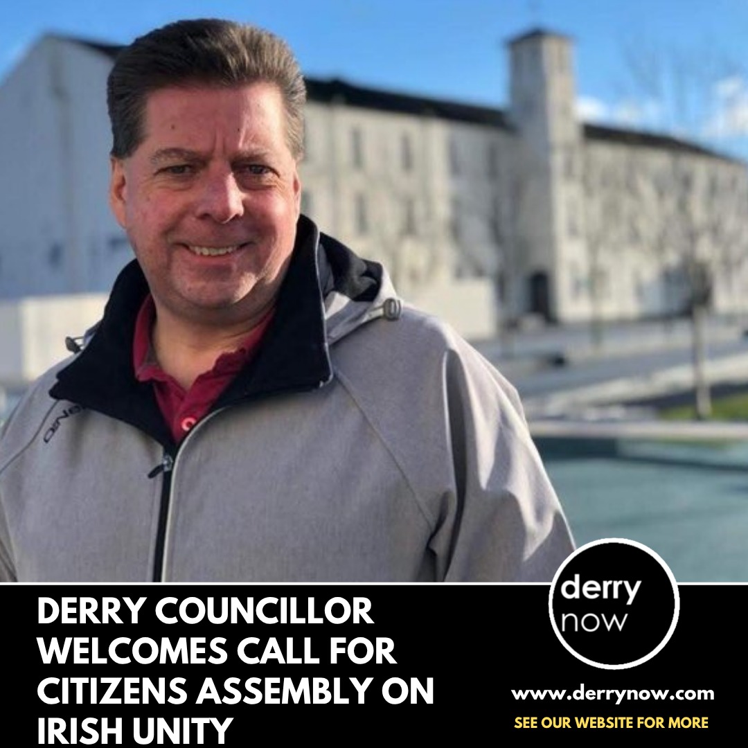 Derry councillor welcomes call for Citizens Assembly on Irish Unity
Sinn Féin councillor Conor Heaney welcomed the endorsement by the local Council of his motion
derrynow.com/news/local-new… #time4unity