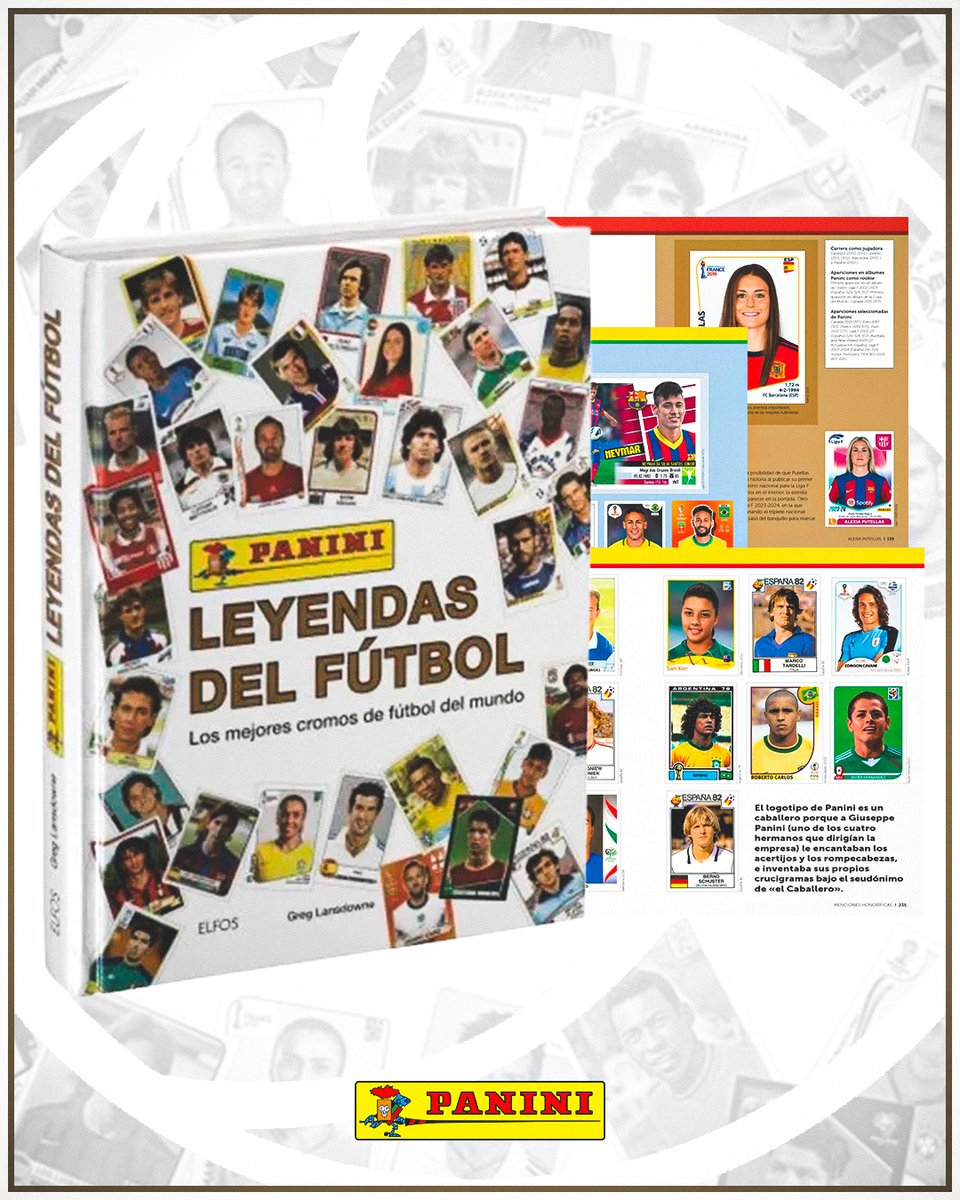 🚨 ¡NOVEDAD!

😍📖 ¡Ya está a la venta el libro LEYENDAS DEL FÚTBOL, con los cromos y perfiles de los 85 jugadores más famosos del fútbol masculino y femenino!

💻 Solo en nuestra tienda online ➡️ panini.es/shp_esp_es/ley…