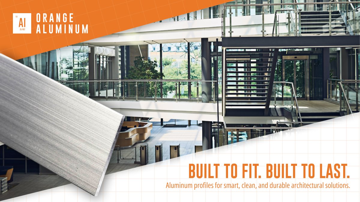 Architectural details that do more.

Edge trims, stair noses, cove trims, and file hanging rails—all aluminum, all built to last. For storage, transitions, or clean finishes—Orange Aluminum delivers.

👉 orangealuminum.com/categories/sho… 

 #OrangeAluminum #ArchitecturalTrim #MadeInUSA