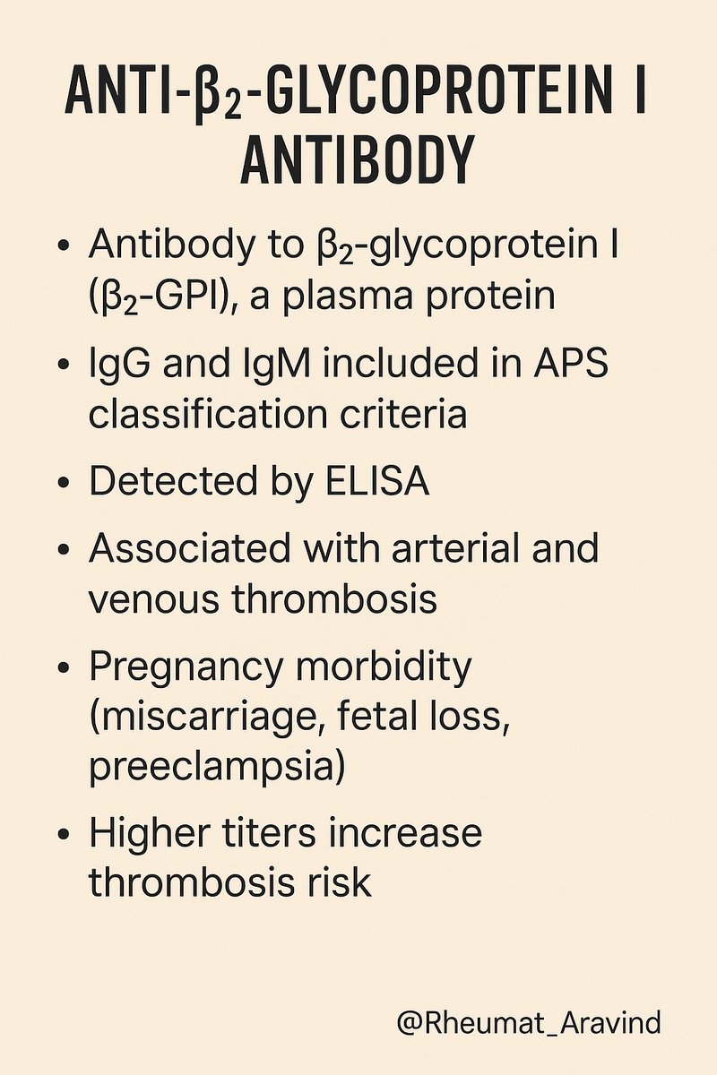 Anti-beta2 Glycoprotein 1 antibody:
<a href="/IhabFathiSulima/">Dr Ihab Suliman</a> #MedTwitter
