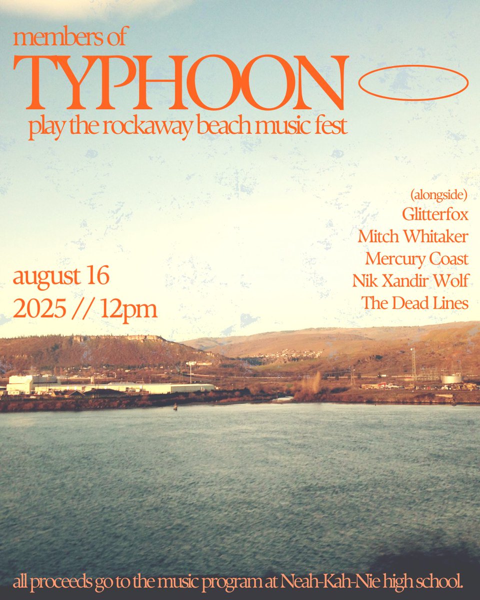 weareTYPHOON's tweet photo. AUGUST 16 // 2025 // ROCKAWAY BEACH, OR
https://t.co/QMdXEkkPh2 https://t.co/rqEGbA1qao