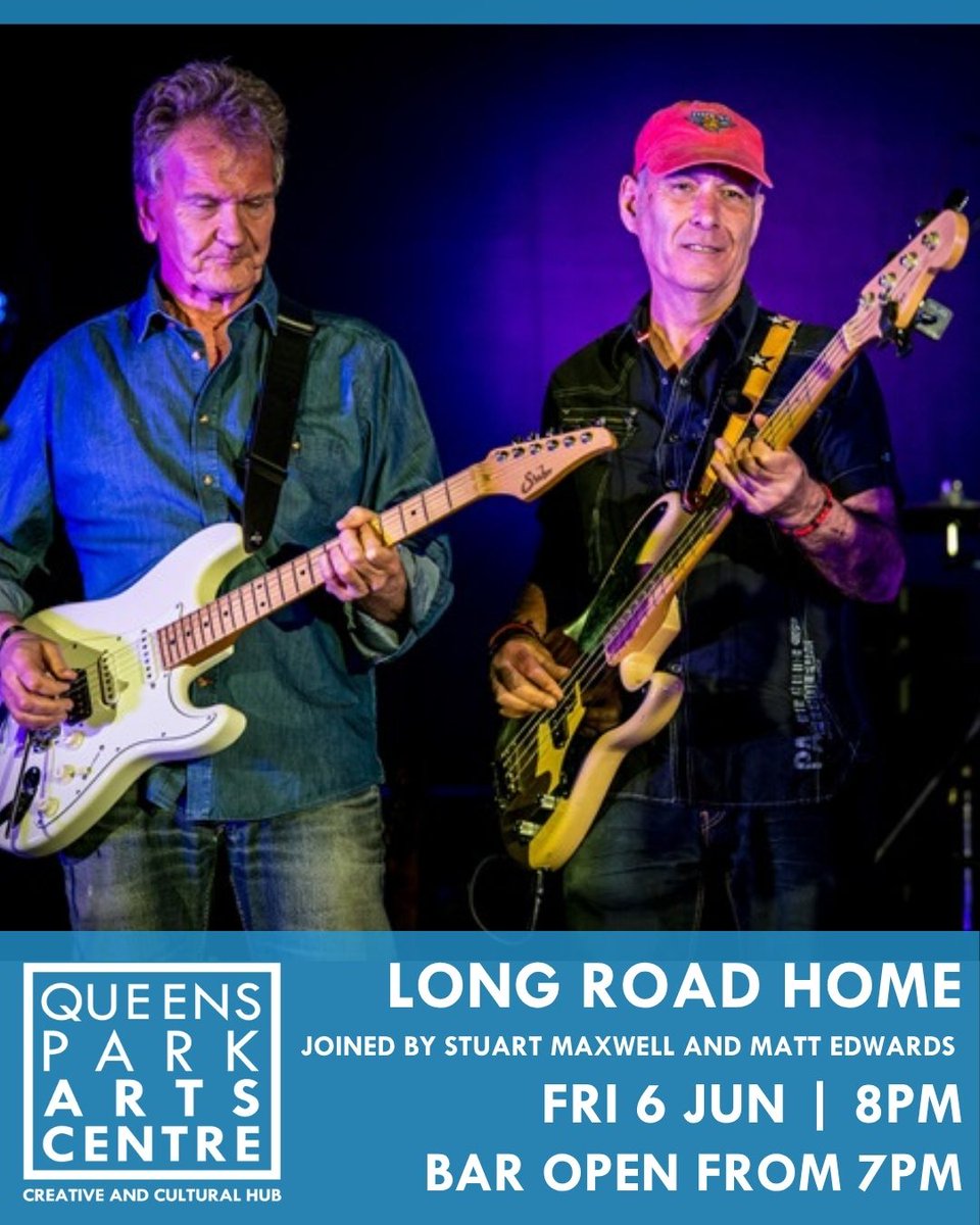 FRIDAY 6 JUNE - Only a week to go to the first LONG ROAD HOME blues rock gig of the summer at the lovely Limelight Theatre at The Queens Park Arts Centre in Aylesbury. Tickets still available: tickets.queensparkarts.com/event/763:188/…