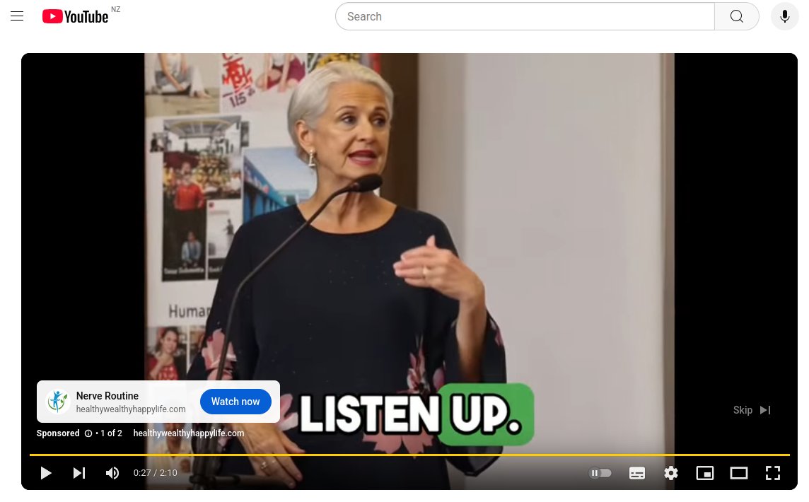 And today's scam ad on YouTube ... another AI-generated ad pushing a health-hack involving a teaspoon of salt and special knowledge you can buy from the advertiser:
