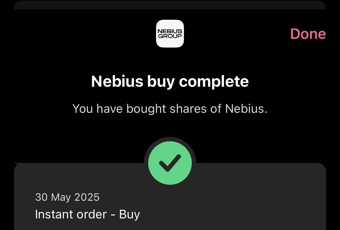 And finishing the week with a little bit more $NBIS
🤖💷😉