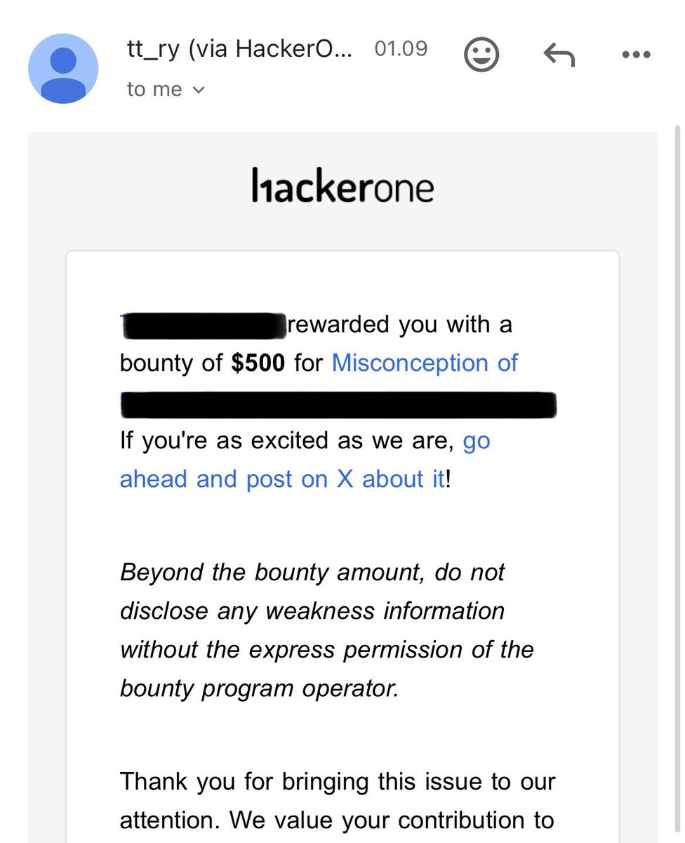 w_n1rmala's tweet image. no fancy degree. no secret shortcut.
just hours of learning, testing, failing, and trying again.

#bugbounty #hackerone