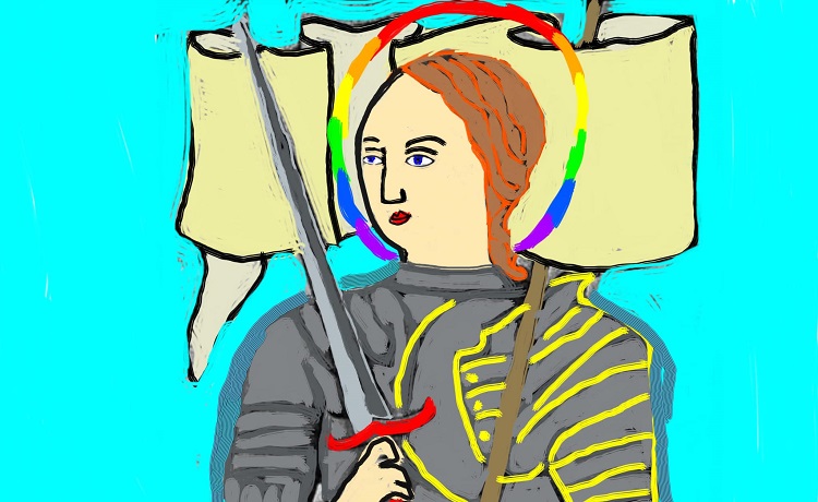 JesusInLoveBlog's tweet image. Joan of Arc is a queer saint, cross-dressing teenage warrior and girl-power hero whose feast day is May 30. Joan’s belief that God was the source of her - or their or his - queerness makes Joan an inspiring role model for #faithfullyLGBT people. #JoanofArc qspirit.net/joan-of-arc-cr…