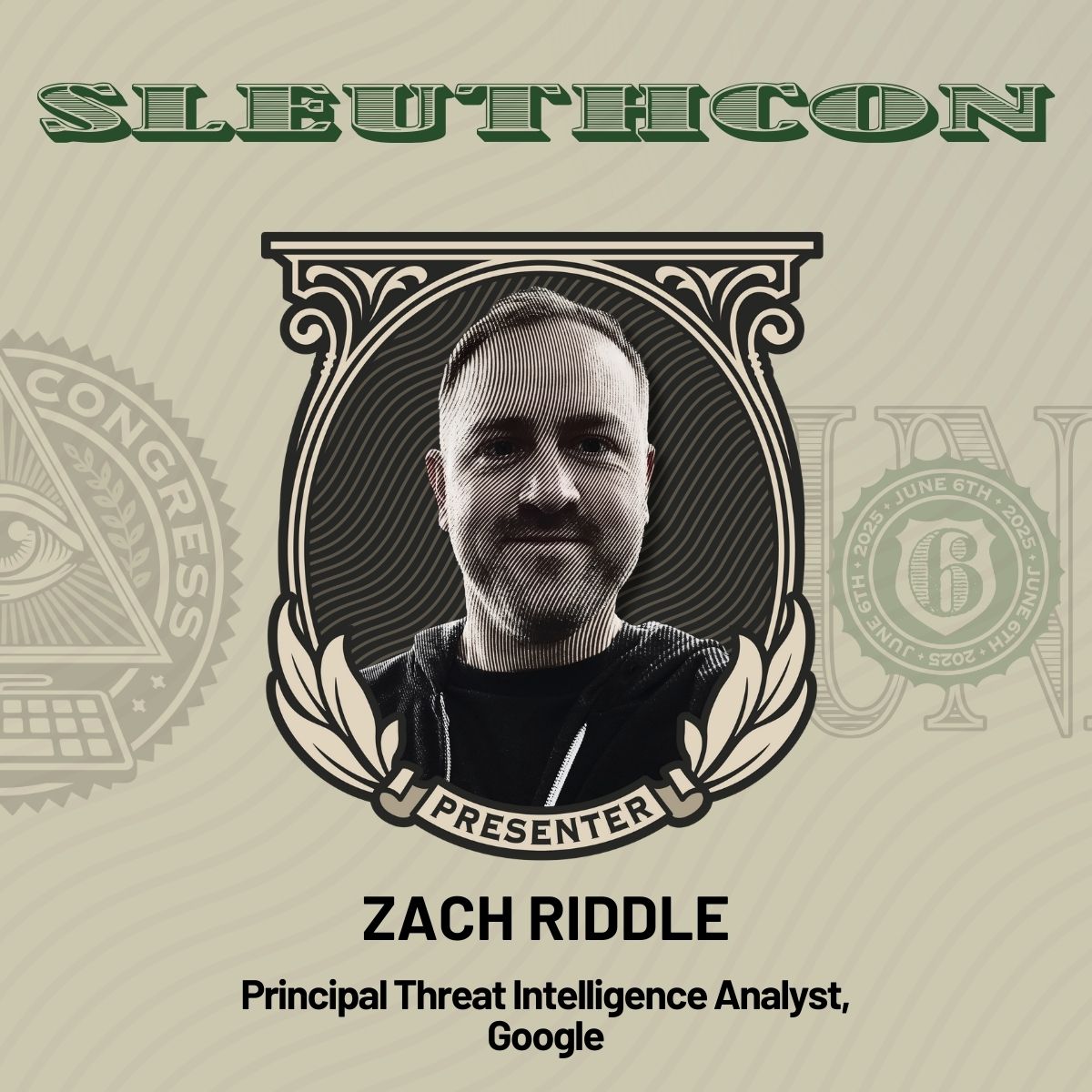 SLEUTHCON's tweet photo. Catch Zach Riddle at #SLEUTHCON!
Ransomware researcher. Crypto analyst. Former supply chain systems pro.
🗓️ June 6 | 📍 Arlington, VA + virtual
🔗 https://t.co/ZeHwv2ymoV
#CyberCrime #GoogleSecurity #InfosecEvents https://t.co/YRBnbbvomI
