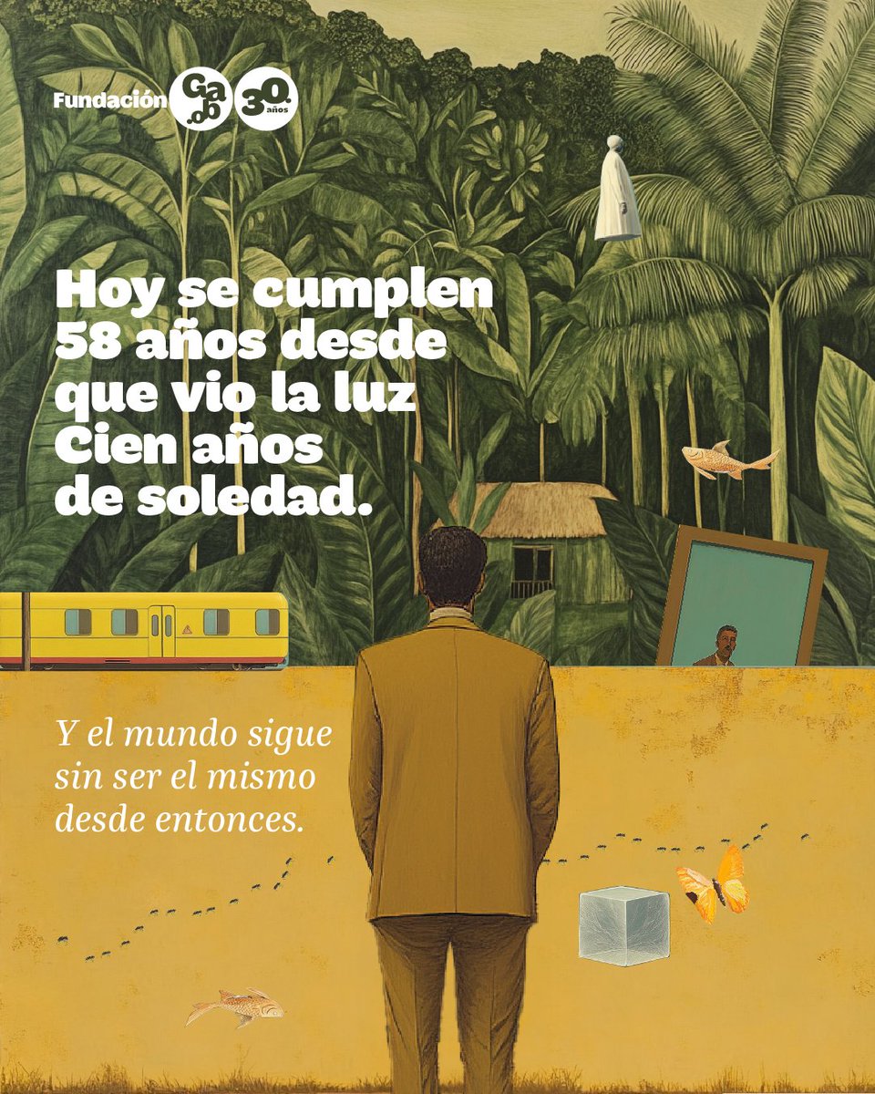 Un día como hoy, el 30 de mayo de 1967, se publicó la obra que se convertiría en uno de los clásicos más emblemáticos de la literatura: ‘Cien años de soledad’.

Hoy conmemoramos y celebramos la publicación de esta novela y la vida de Gabriel García Márquez, un autor que con sus