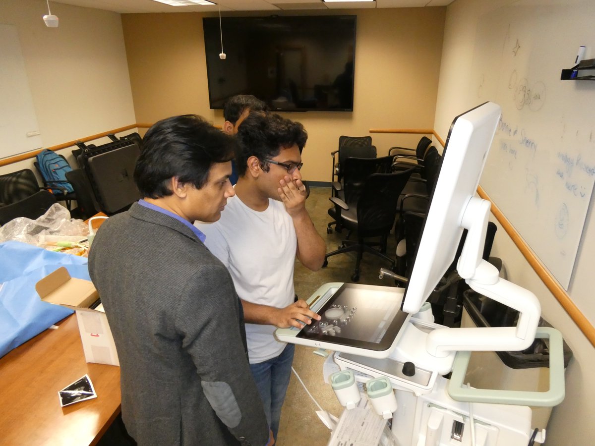 PSH_Urology's tweet image. Today @joeclarkmd &amp;amp; @DrRodClark collaborated with Raj Kothapalli and his research assistants @PennStateBME on continued development of a transrectal ultrasound probe with photoacoustic imaging capabilities. Keep up the amazing work! 
#PSHUrology #UrologyResearch #Collaboration