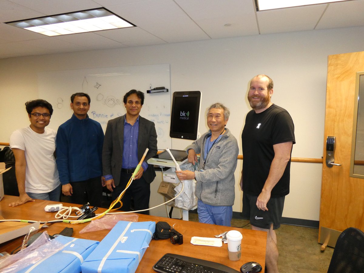 PSH_Urology's tweet image. Today @joeclarkmd &amp;amp; @DrRodClark collaborated with Raj Kothapalli and his research assistants @PennStateBME on continued development of a transrectal ultrasound probe with photoacoustic imaging capabilities. Keep up the amazing work! 
#PSHUrology #UrologyResearch #Collaboration