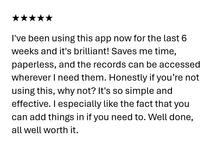 We love a great app store review. Thank you Tasha.  😀