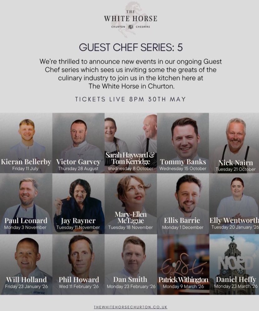 Cook (@garyusher_) on Twitter photo Hiya. The new guest chef series thing <a href="/TheWhiteHorsePu/">The White Horse Pub</a> goes live tonight so if youād like to book to come to any of these evenings our online reservations things opens soon.
Thank you Hiya. The new guest chef series thing <a href="/TheWhiteHorsePu/">The White Horse Pub</a> goes live tonight so if youād like to book to come to any of these evenings our online reservations things opens soon.
Thank you